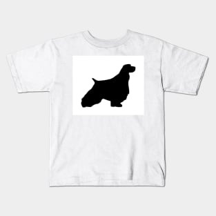 english springer spaniel silhouette Kids T-Shirt